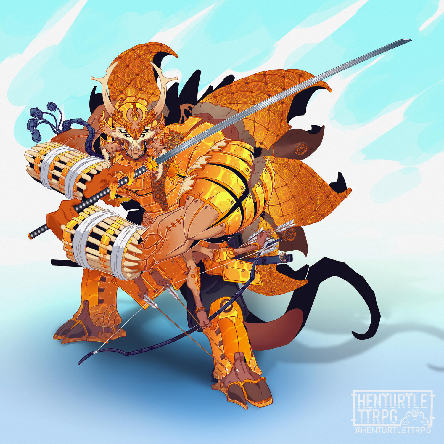 A Pathfinder Trox Samurai