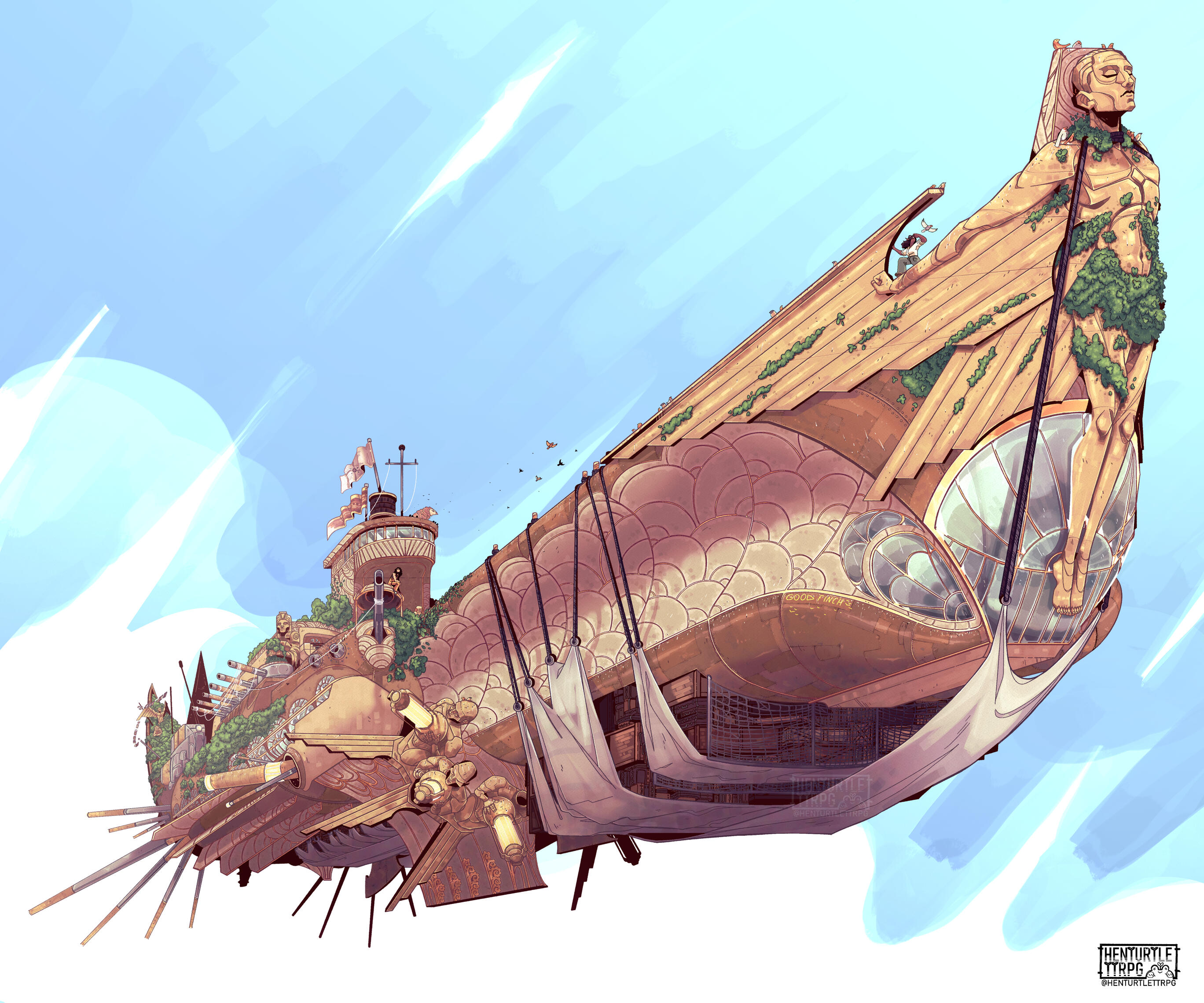 'Good Finch' Ironclad Airship for Balatro Arts Unannounced Third Party D&amp;D Supplement